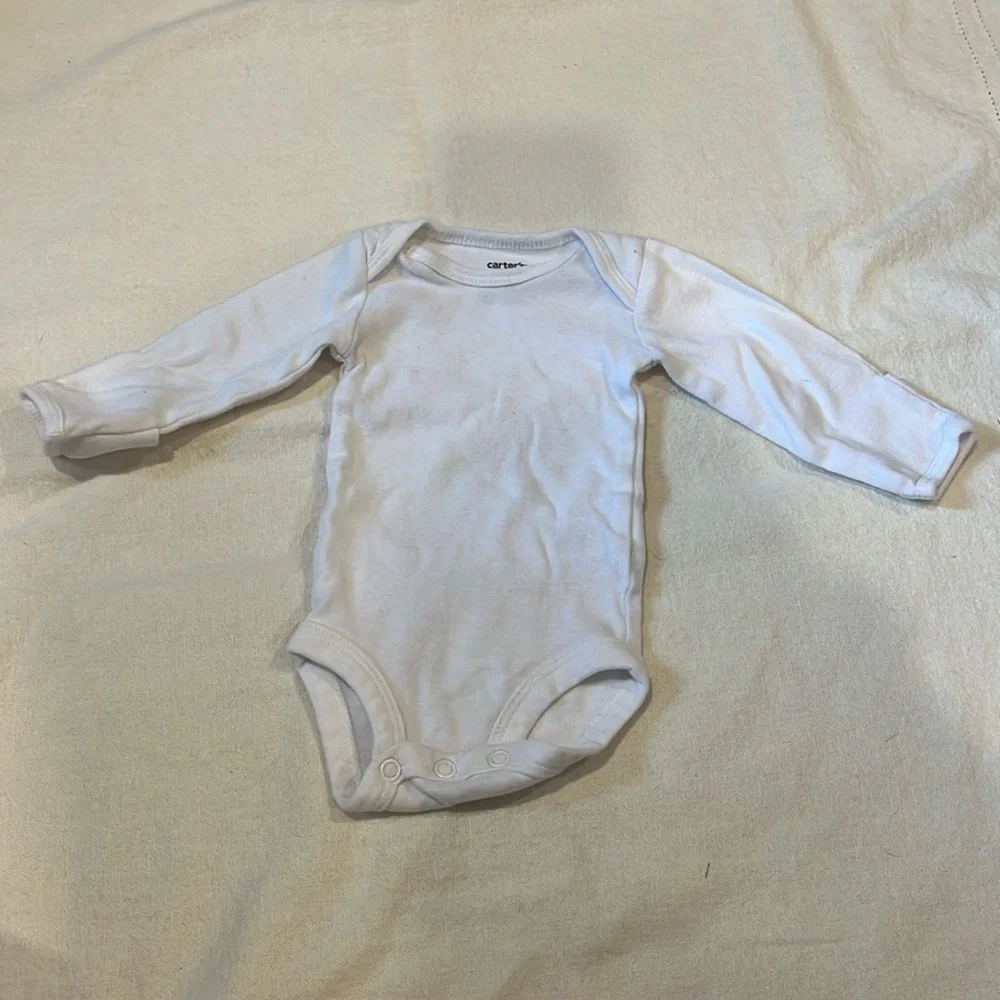 Assorted White Newborn Onesies